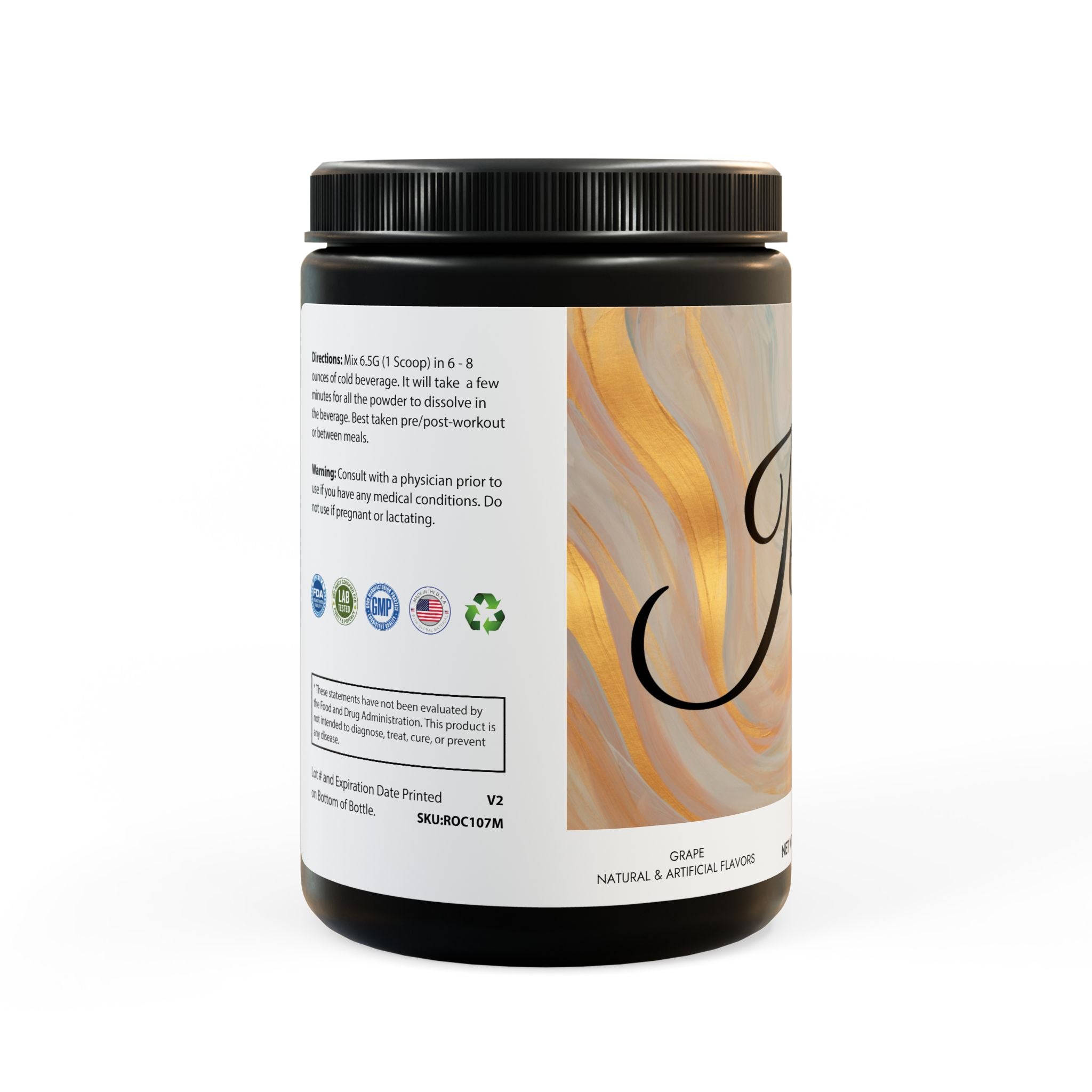 BCAA Supplement, Grape (325g, 11.46oz, 50 servings)