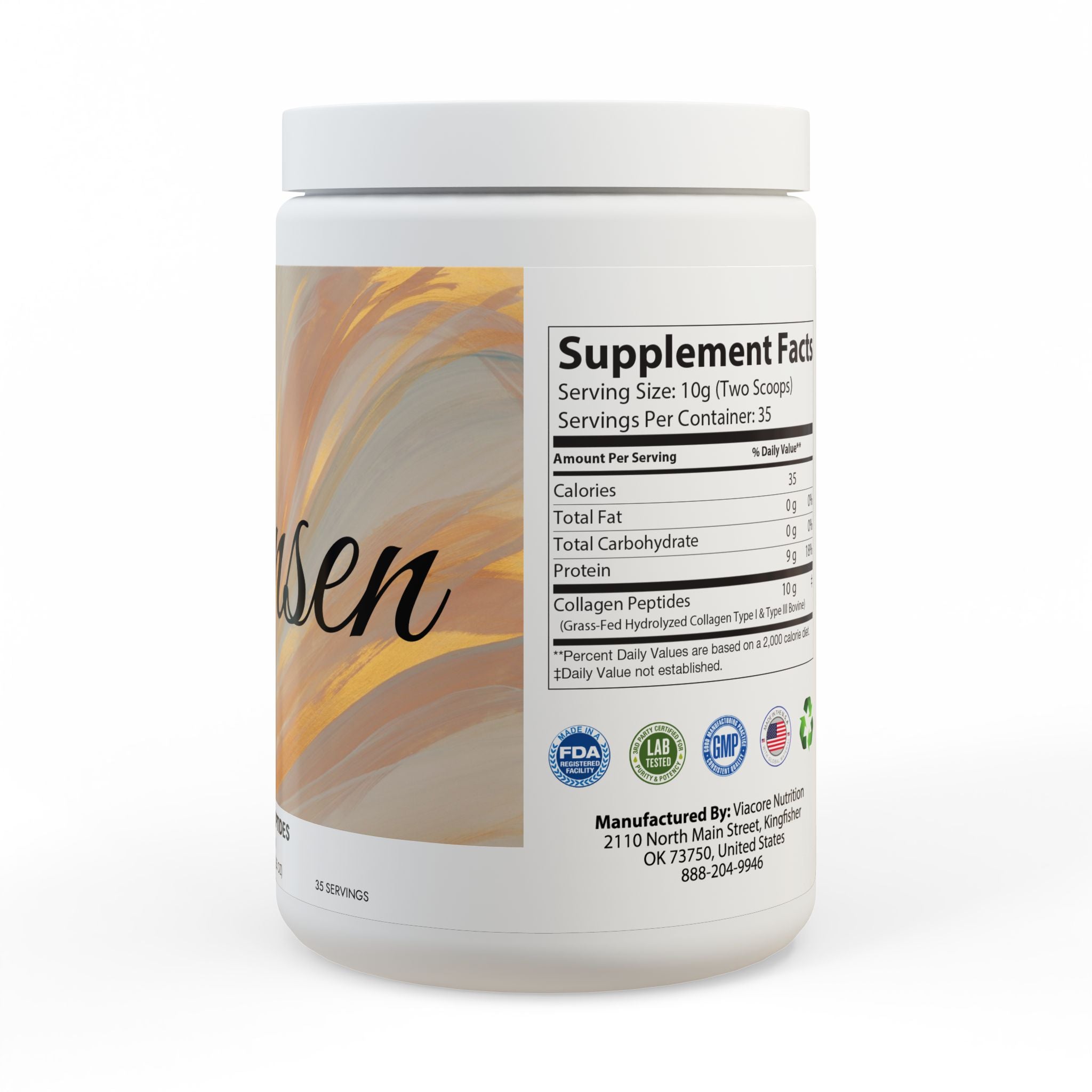 Collagen Peptides Type I & III Supplement (350g, 12.3oz)