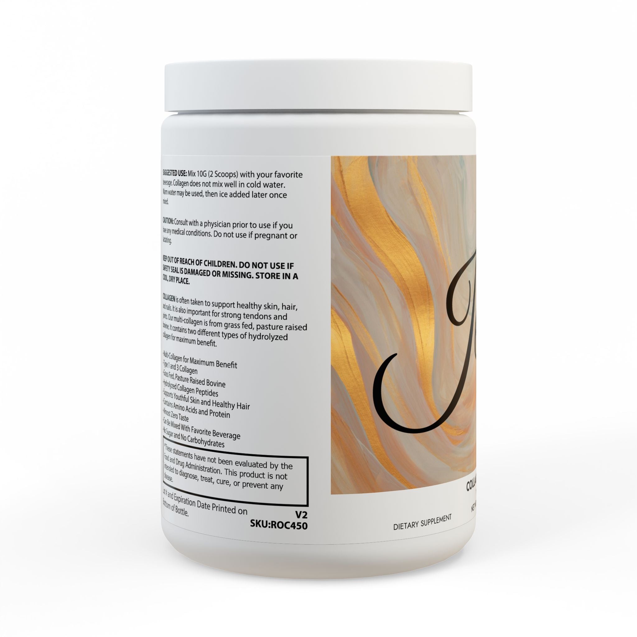 Collagen Peptides Type I & III Supplement (350g, 12.3oz)